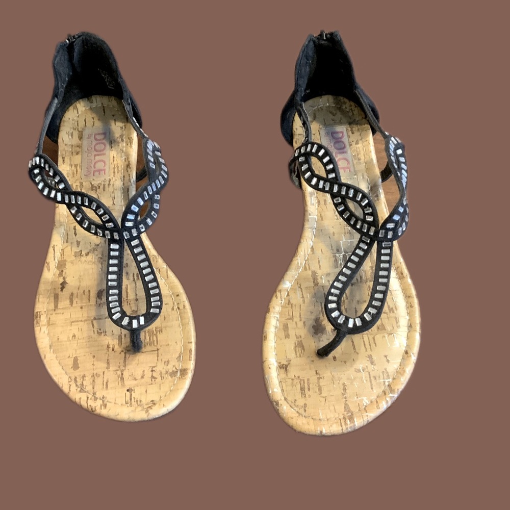 Women’s black bling size 8 sandals